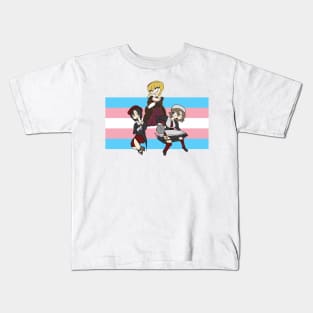 Umineko No Naku Koro Ni Episode 8 Spoilers Yasu Sayo Beatrice Shannon Kanon Trans Flag Kids T-Shirt